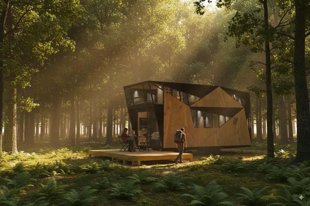 Tiny House de Designer en bois : un habitat mobile entre Bordeaux, Biscarrosse et Saint-Émilion